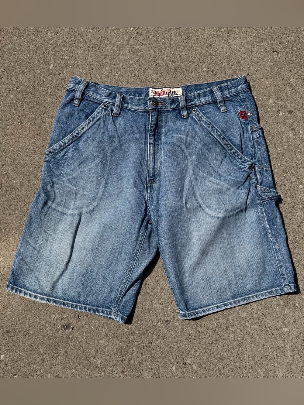 Vintage 90s Y2K baggy jorts short denim shady ltd Eminem carpenter shorts